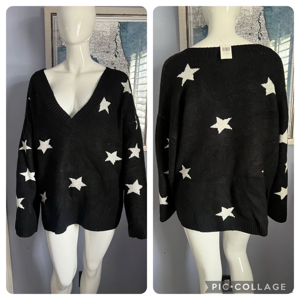 NWT Plus Star Vneck Sweater Hot Topic 4